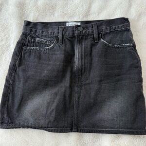 Frame Denim Charcoal Mini Skirt
